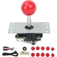 thumbnail image 5 of Arcade Joysticks Kit, USB Controller Computer Rocker Game Stick Joysticks with USB Joystick Chip, Arcade Game DIY Kit Replacement Parts (Red), 5 of 5