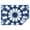 Blue Tie Dye, variant on Colorful Tie Dye Star Mandala Pattern Rectangle Tablecloth 60"x84",Waterproof Polyester Rectangle Table Cloth, Wipeable Spillproof Polyester Tablecloth for Dining, Camping, Indoor and Outdoor
