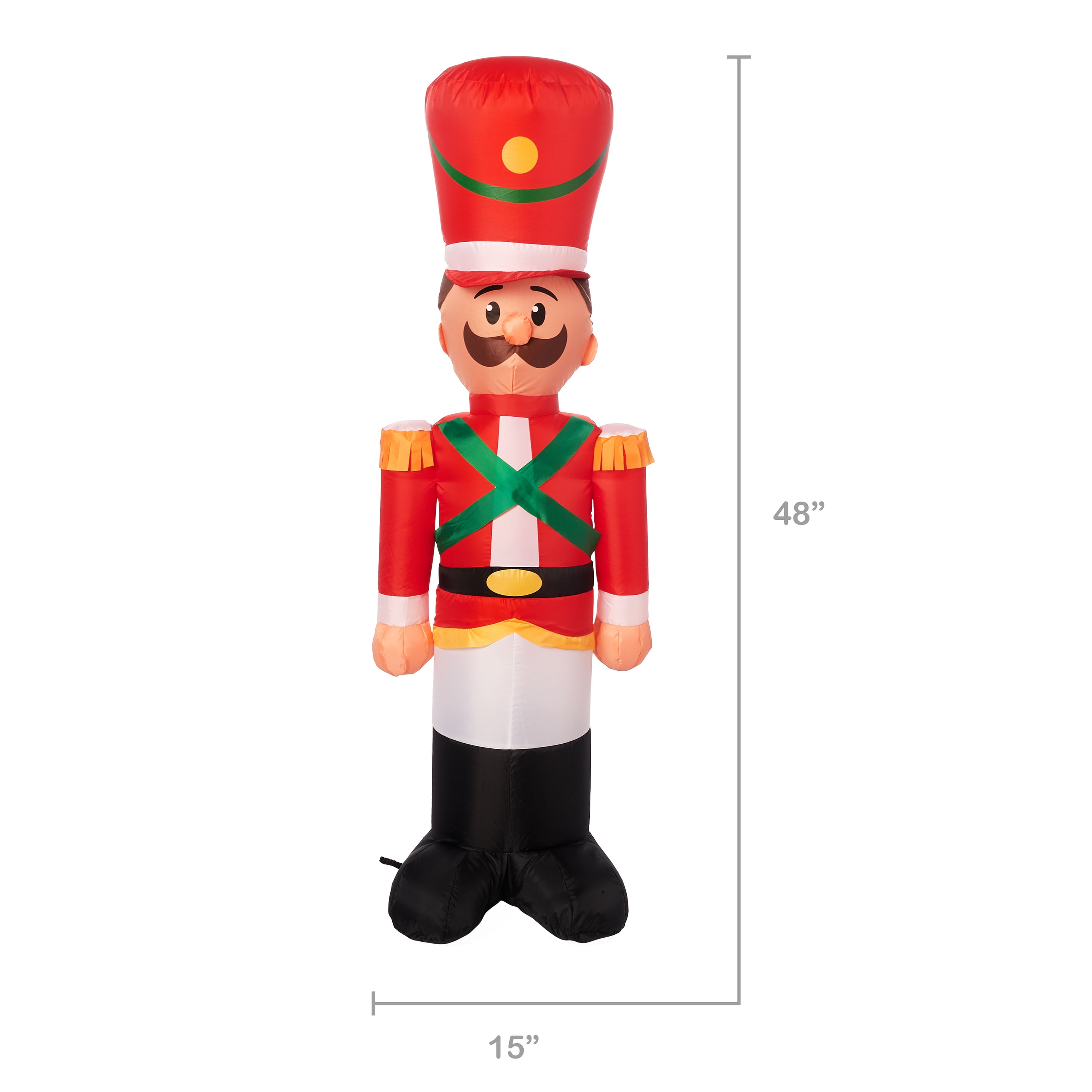 Holiday Time Yard Inflatables Toy Soldier, 4 ft - Walmart.com