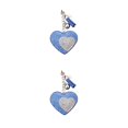 thumbnail image 1 of Qarigey LLavero multiusos, Mini llavero con etiqueta para llave, artesanía, bolsa para manualidades, suministros, colgante decorativo Azul Große Größe 2Conjunto, 1 of 6