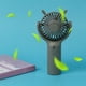 thumbnail image 5 of Ventilador portátil USB recargable • 3 velocidades • Portátil y sobremesa con base • Potente y silencioso • Tamaño pequeño de 5,9" • Rosa/Verde/Blanco, 5 of 6