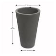 thumbnail image 4 of Algreen Crete 25" Self-Watering Planter, Tall, Warm Grey Resin, 4 of 7