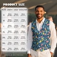 thumbnail image 6 of Uorisanigo Christmas Lights Print Men's Vest Sleeveless Mens Vests Casual Dress V Neck Regular Fit Waistcoat Casual Vest Size M Fashion for Men, 6 of 7