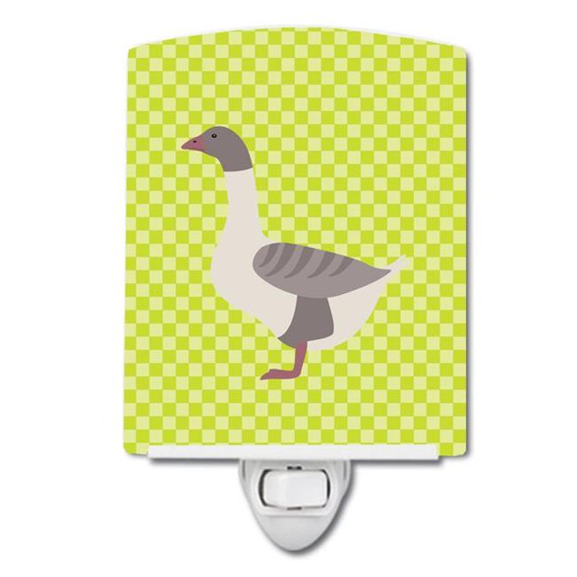 Carolines Treasures BB7727CNL Buff Grey Back Goose Green Ceramic Night Light