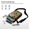 thumbnail image 7 of HELLHERO Rooster Train Pattern Design Underarm Shoulder Bag with Double Deck Crossbody Bag Stylish Polyester, 7 of 7