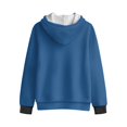 thumbnail image 2 of Uorisanigo Navy Blue Zipper Hoodie Sweatshirt Coat for Boys and Girls, Lightweight Outerwear Long Sleeve Hooded Hoodies for Vacation Shopping Exercise Wear, 2 of 7