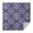 Blue Ethnic Paisley, variant on Brown Boho Geometric and Plant Pattern Square Tablecloth,Waterproof Square Table Cover,Wipeable Spillproof Washable Table Cover for Home Kitchen Party Decor 42"X42"(107x107cm)