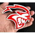 thumbnail image 4 of Dodge Hellcat Cutout Red Steel Sign Wall Art, 4 of 7