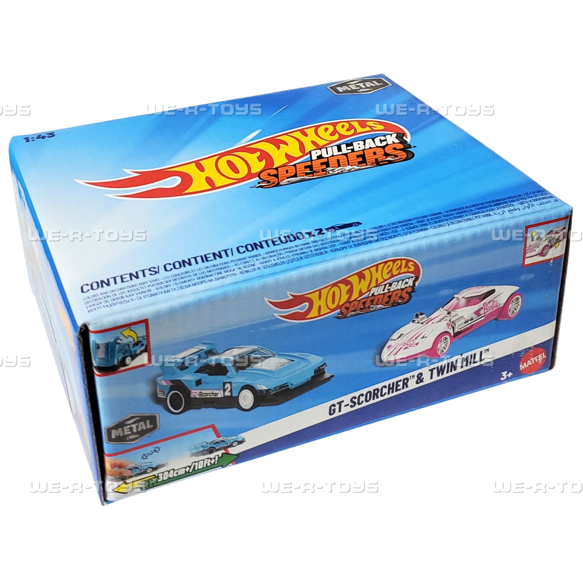 Hot Wheels Pull-Back Speeders DiMachinni Veloce & 2023 Nissan Z