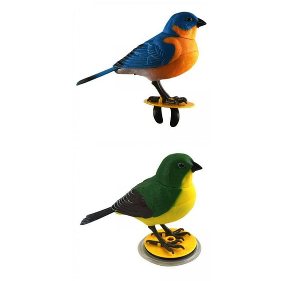 singing bird,Funny Singing Chirping Bird Sound Activated,Kids Battery Operated Parrot Toy singing bird,Simulation Electric Voice Control Bird Figurine,Cute Talking Parrot Electronic