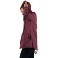 thumbnail image 3 of Hat and Beyond Women's Casual Hooded Satin Lined Anorak Jacket, 3 of 8