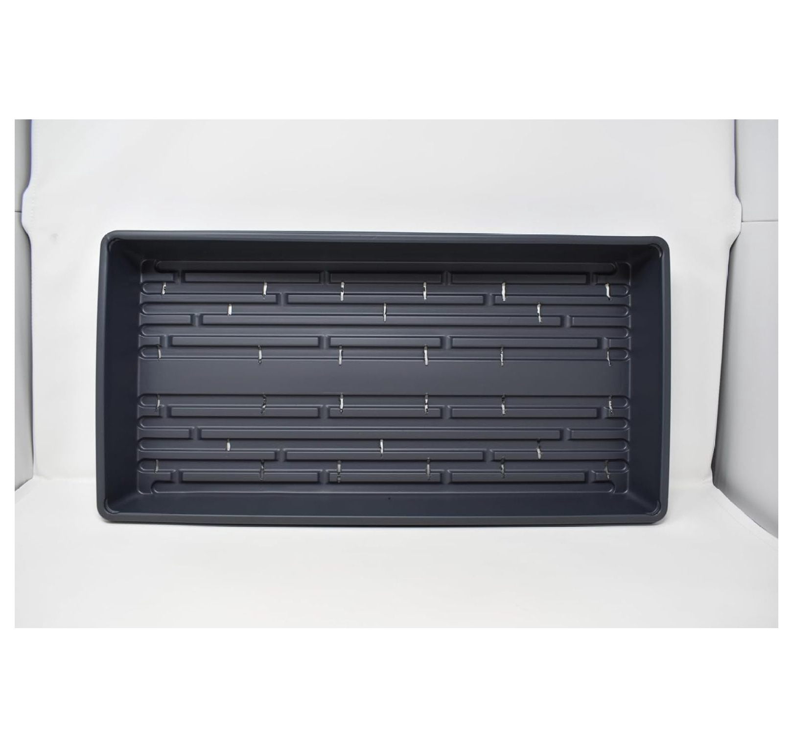 10 Plant Growing Trays (with Drain Holes) - 20" x 10" - Perfect Garden Seed Starter Grow Trays: for Seedlings, Indoor Gardening, Growing Microgreens, Wheatgrass & More - Soil or Hydroponic