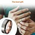 thumbnail image 4 of Guardurnaity Anillo de acero para hombre, reemplazo decorativo portátil, elegante, a la moda, brillante, liso, antioxidante, anillos, adorno de Ropa, zapatos y accesorios Miscelánea Talla 13, 4 of 6