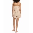 thumbnail image 2 of Petite Plume womens  2pc Cami & Short Set, m, Beige, 2 of 3