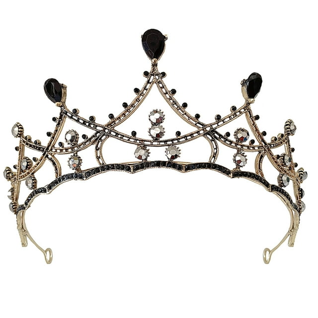 CIMAXIC Party Vintage Tiara Rhinestone Inlaid Crown Party Prom Tiara for Women Bride,6.3"X6.3"X2.36"