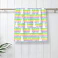 thumbnail image 5 of Pofeuu Rainbow Rabbit Print Hand Towel 27.5" x 16" Soft Absorbent Towel for Bathroom SPA Gym Hotel, 5 of 6