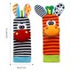thumbnail image 2 of Rompecabezas Para Bebés Y Bebés Calcetines Encantadores Y Correa Para La Muñeca Juguete De Dibujos Animados En Forma De Animal Sonajeros Para La Muñeca Calcetines Para Los Pies Juguetes 4 Piezas Muyoka Hogar, 2 of 7