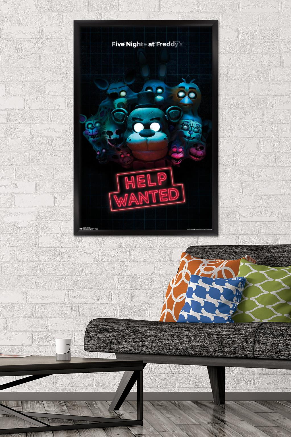 Five Nights at Freddy's - Help Wanted Wall Poster, 22.375" x 34", Framed