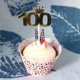 thumbnail image 2 of 20 piezas Baby Shower Party Favor 100th Day Celebration Crown Cupcake Picks Toppers Decoración Zulema corona primeros de la magdalena, 2 of 7