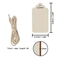 thumbnail image 3 of 200 Pcs Wood Tag, 2.7 x 1.5 Inch Unfinished Wooden Tags with Hole,for Hanging & Wedding Decor,Craft Projects, 3 of 6