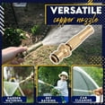 thumbnail image 2 of 2-in-1 Copper Nozzle Spray Device for Garden Watering, Car Washing and Surface Cleaning with Adjustable Spray Mode, 2 of 9