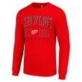 thumbnail image 2 of Men's Starter Red Detroit Red Wings Retro Graphic Long Sleeve Crew T-Shirt, 2 of 3