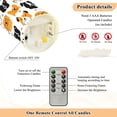 thumbnail image 5 of Cute Cartoon Dog Pattern Flameless Candles 2 PCS with Remote Realistic Moving Flame LED Tapered Pillar Set for Home Decor, 5 of 7
