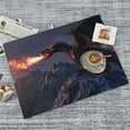 thumbnail image 6 of Kdxio Fire Breathing Dragon Twilight for Dish Drying Mat,24*18 inch Absorbent Dish Drainer Kitchen Counter,Large Size Dish Drying Pad for Countertops,Draining Racks, 6 of 6
