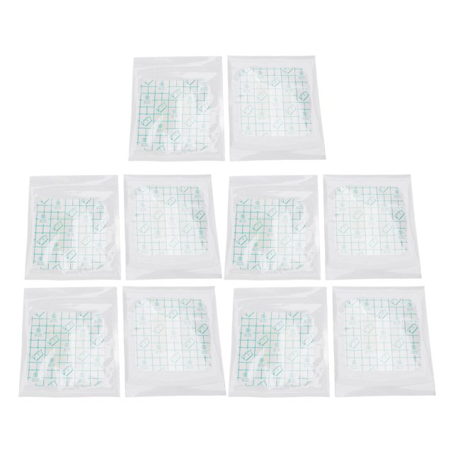 Hydrocolloid Dressing, Highly Absorbent 10pcs Waterproof Right Angle Hydrocolloid Dressing Patch for Burn Wounds