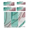 thumbnail image 3 of Kitchen Cafe Valance Curtain for Small Windows,Geometric Wave Line Teal Pink Gradient Rod Pocket Valances Modern Abstract Ocean Beach Window Treatment Panel for Living Room/Bedroom/Bathroom,42x18in, 3 of 9