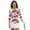 4th of July Poppy Flag, variant on HUIACONG Colorful Floral Pattern Athletic Polo Shirts, Quarter Zip Anti-Wrinkle Womens 3/4 Sleeve Golf Shirts Fashionable Ladies Golf Top 3/4 Sleeve