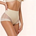 thumbnail image 4 of Chbgutlmr Womens Underwear High Waist Mesh Patchwork Full Coverage Shapewear Panties Comfy Stretch Breathable Briefs, 4 of 4