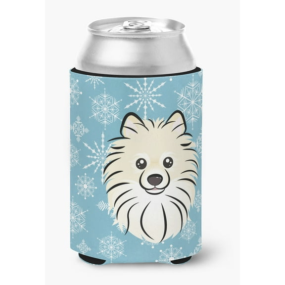 Snowflake Pomeranian Can or Bottle Hugger