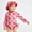 Red, variant on RTKFRFLM Girls One Piece Swimsuit with Matching Hat, Cute Cartoon Ice Cream Print Swimwear for Toddlers Kids