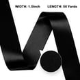thumbnail image 2 of Double Face Satin Ribbon 1.5 inch X 50 Yards /roll,Polyester Ribbon for Gift Wrapping Very Suitable for Weddings Party Hair Bow Invitation Decorations and More Black, 2 of 9