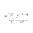thumbnail image 2 of 12220PN Maxim Lighting Library-1 Light Horizontal Swing Arm Wall Sconce-8 Inches wide by 10.5 inches high-Polished Nickel Finish, 2 of 5