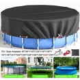 thumbnail image 1 of SHELTUSE 30 ft Round Pool Cover Oxford Round Pool Solar Cover Above Ground with Steel Rope for Above Ground Pools, Above Ground Pool Cover, Winter Pool Cover, Black, 1 of 8