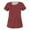 Red, variant on Vitastitch Scrubs, Women's Solid Color Scrubs Short Sleeve Top with Double Pockets - Breathable Polyester Nursing Uniform, Colorfast & Wash-Resistant for Healthcare Blue L