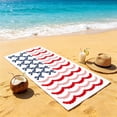 thumbnail image 3 of 4th of July Beach Towels Oversized, Red/White/Blue, Highly Absorbent, Quick Dry, Sand Free Lightweight Beach Towel Beach Essentials for Beach Bath Pool Summer & Vacation Independence Day Decorations, 3 of 6