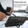 thumbnail image 6 of Case for Apple iPhone 14 Max (6.7") Full-Body 2in1 Magnetic Car Mount Metal Ring Holder Kickstand Heavy Duty Hybrid Armor Cover for iPhone 14 Max / 6.7" by Xcell - Black, 6 of 10