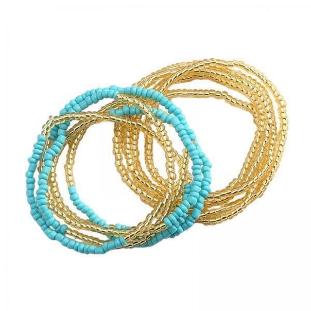 2 Piezas Cadenas de Cuentas para La Cintura Bikini Cadena para El Vientre con Cuentas Moda Elegante Cuenta para El Vientre Cadena para El Cuerpo
