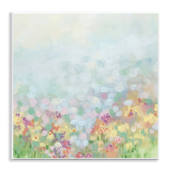 Stupell Industries Abstract Soft Meadow Abstract Painting Unframed Art Print Wall Art, 12 x 12