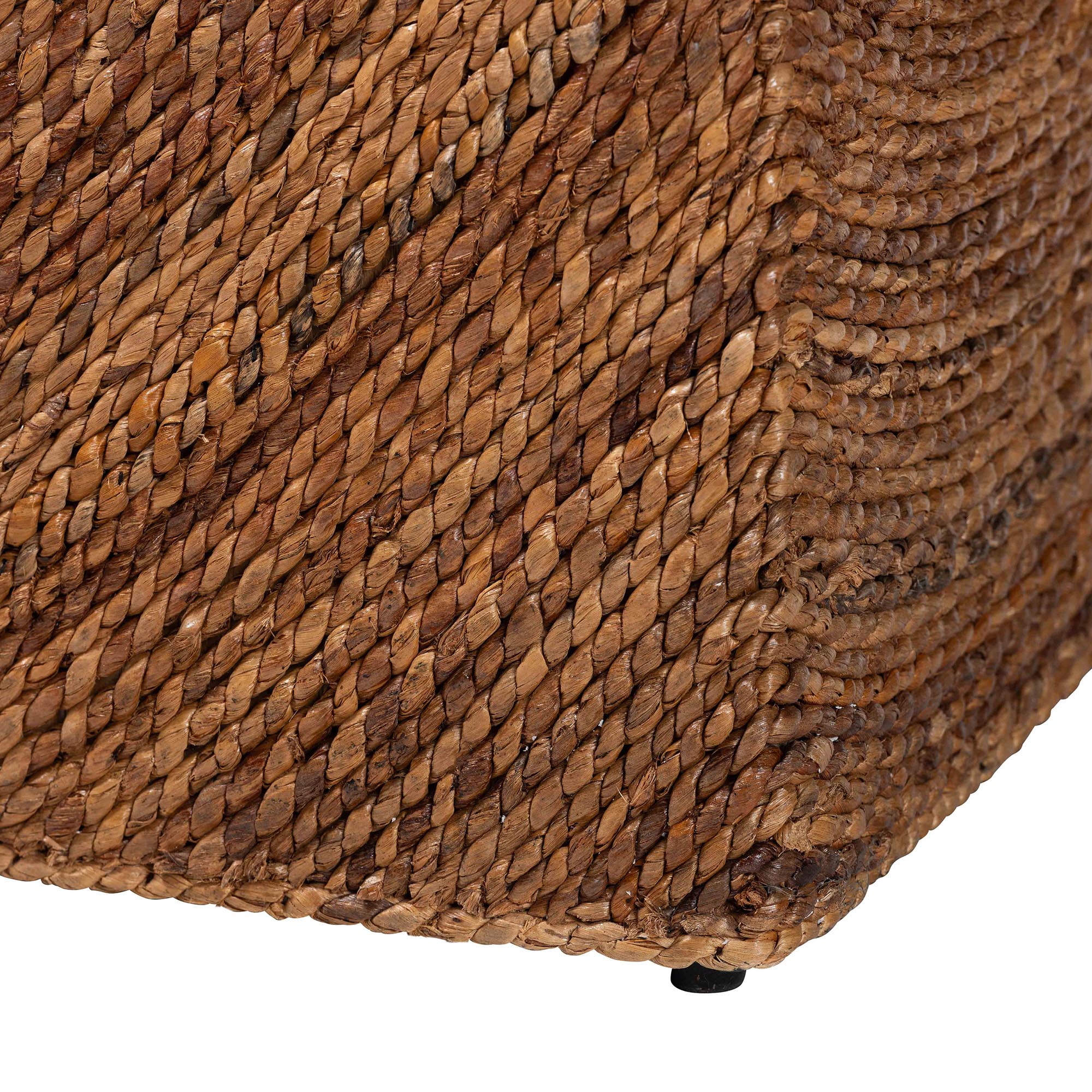 bali & pari Verino Boho Storage Bench, 20"H, Natural Brown