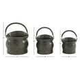 thumbnail image 2 of METAL PLANTER S/3 WITH ANTIQUE METAL FINISH, 2 of 2