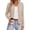 Apricot, variant on Womens Open Front Cardigan Button Down Long Sleeve Knit Tops Lightweight Casual Sweater Apricot