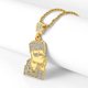 thumbnail image 4 of Colgante de acero inoxidable 316L chapado en oro de 18 quilates totalmente helado para hombre Oro JAMW Sencillez, 4 of 5