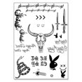 thumbnail image 1 of Temporary Facial Tattoos Fake Fake Tattoo Post Malone Black, 1 of 4