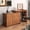 Walnut, variant on MODERNLUXE Vanity Desk with Mirror and Lights,Makeup Vanity Table with 7 Drawers, 3Storage Shelves,3 Color Modes Adjustable and Flip-Top Tabletop for Bedroom,Walnut