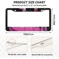 thumbnail image 4 of Pink Skeleton 2 Pack License Plate Frames,Universal Aluminum Car License Plate Covers with 2 Holes and Screws Home Decor, 4 of 7