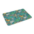 thumbnail image 2 of Daiia Jungle Animals Front Door Mat, Heavy Duty Durable Welcome Mat for Outdoor Indoor, Dirt Trapper Waterproof Super Absorbent Door Mat, 16" x 24", 2 of 9